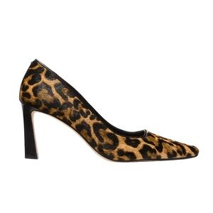 Michael Michael Kors Leopard Calf Hair Pumps Womens 8 3.5" Heel Slip On